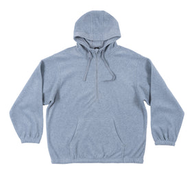 Buy heather-grey POLAR FLEECE 1/4 ZIP HOODIE