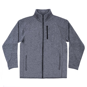 Buy heather-charcoal LONG SLEEVE SWEATER KNIT JACKET