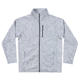 Buy heather-grey LONG SLEEVE SWEATER KNIT JACKET