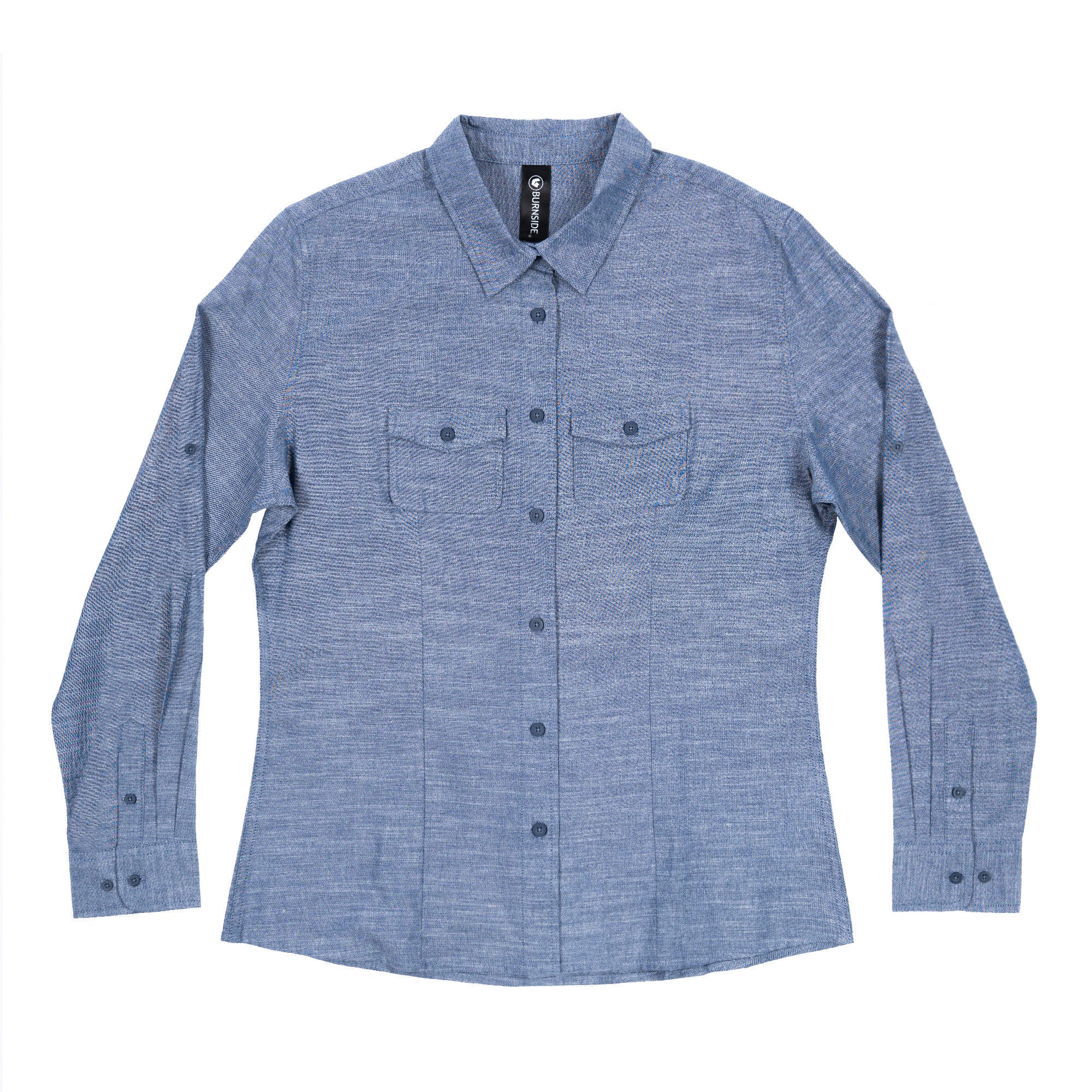 LADIES LONG SLEEVE ALL-DAY CHAMBRAY - 0
