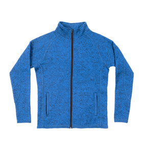 Buy heather-navy LADIES LONG SLEEVE SWEATER KNIT JACKET