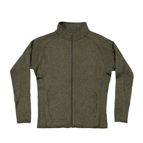 Buy military-green LADIES LONG SLEEVE SWEATER KNIT JACKET