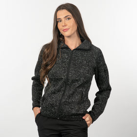 LADIES LONG SLEEVE SWEATER KNIT JACKET