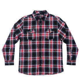 Buy red BURNSIDE MODERN PLAID FLANNEL