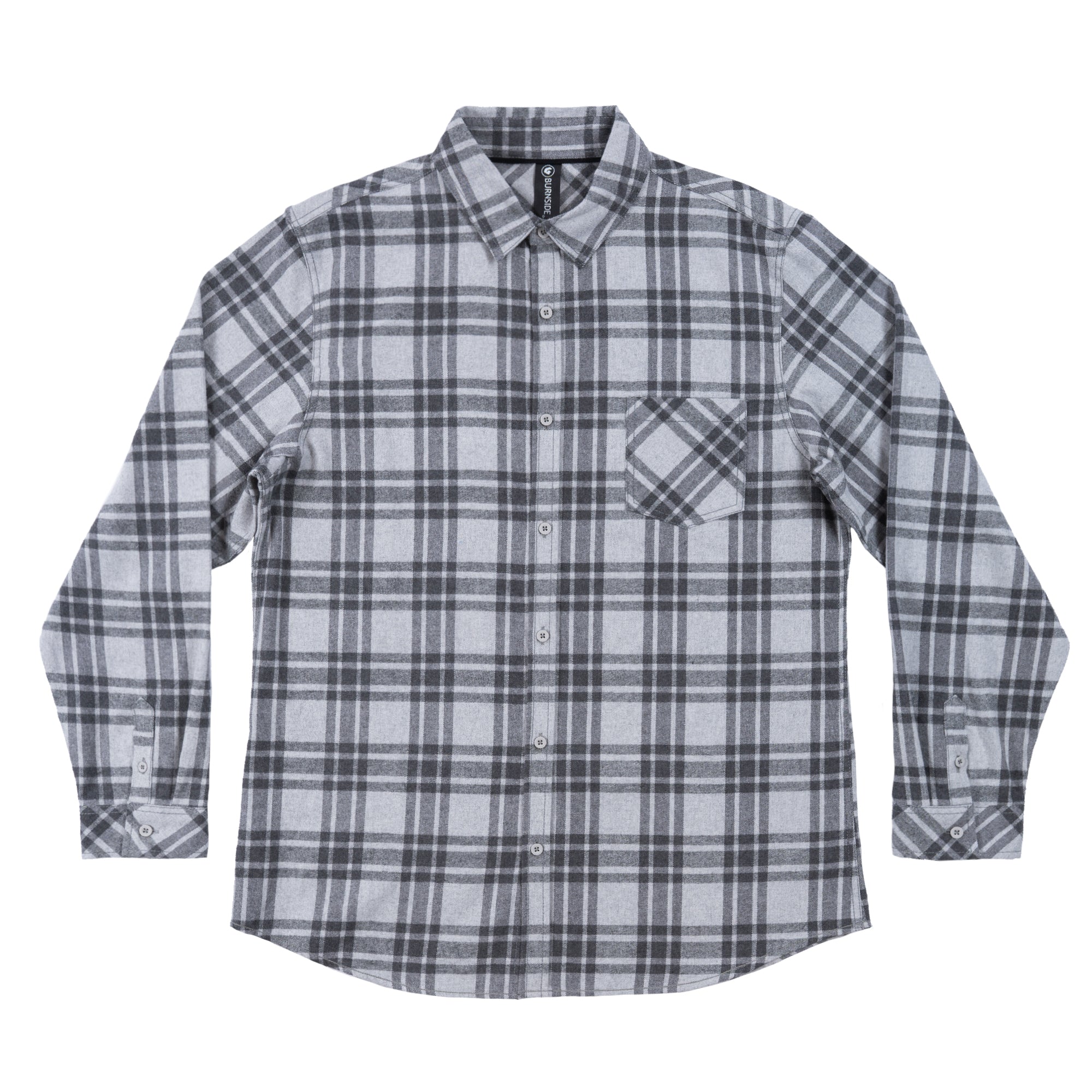 Buy grey-steel &quot;TRADITIONAL&quot; ONE POCKET FLANNEL