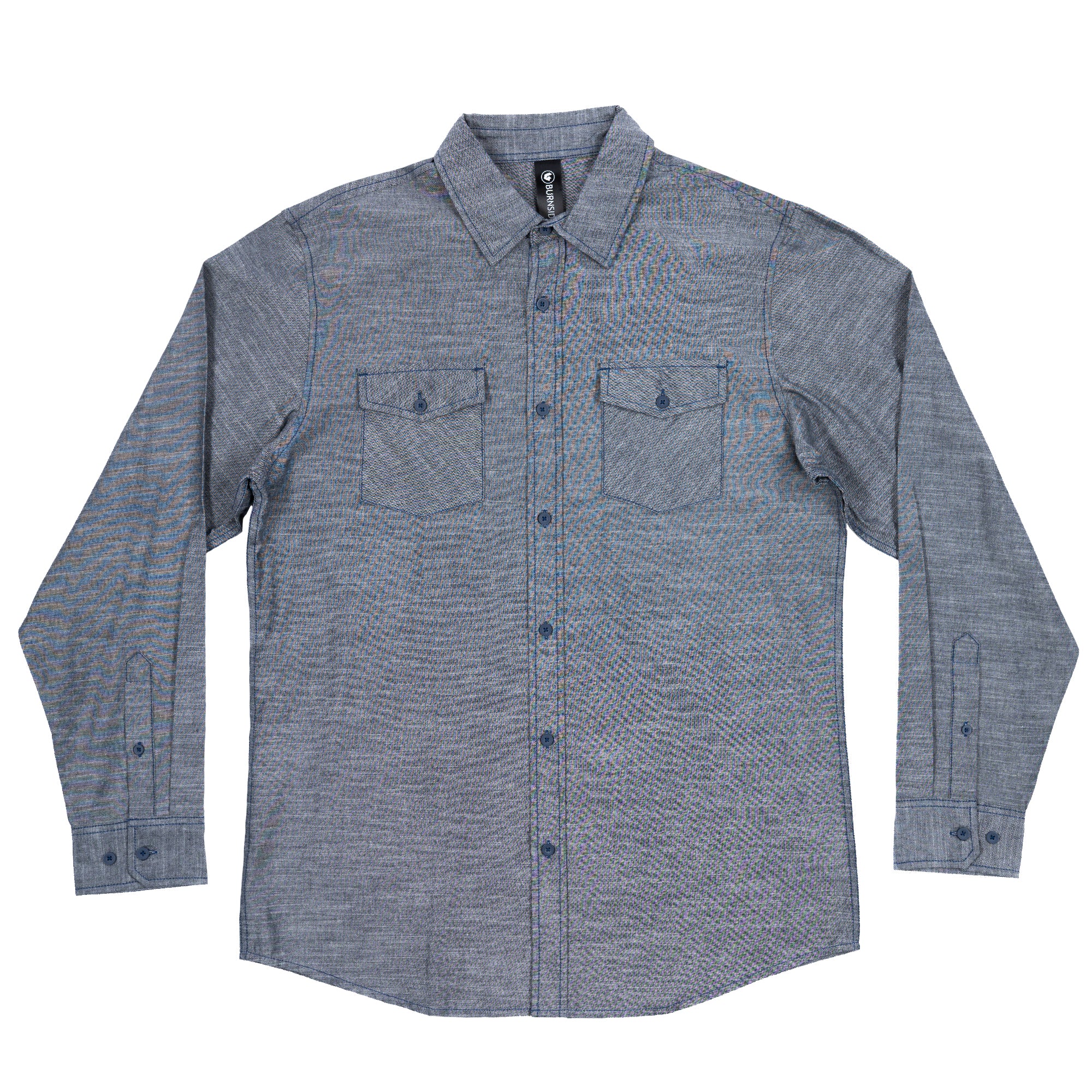 MENS LONG SLEEVE ALL-DAY CHAMBRAY - 0
