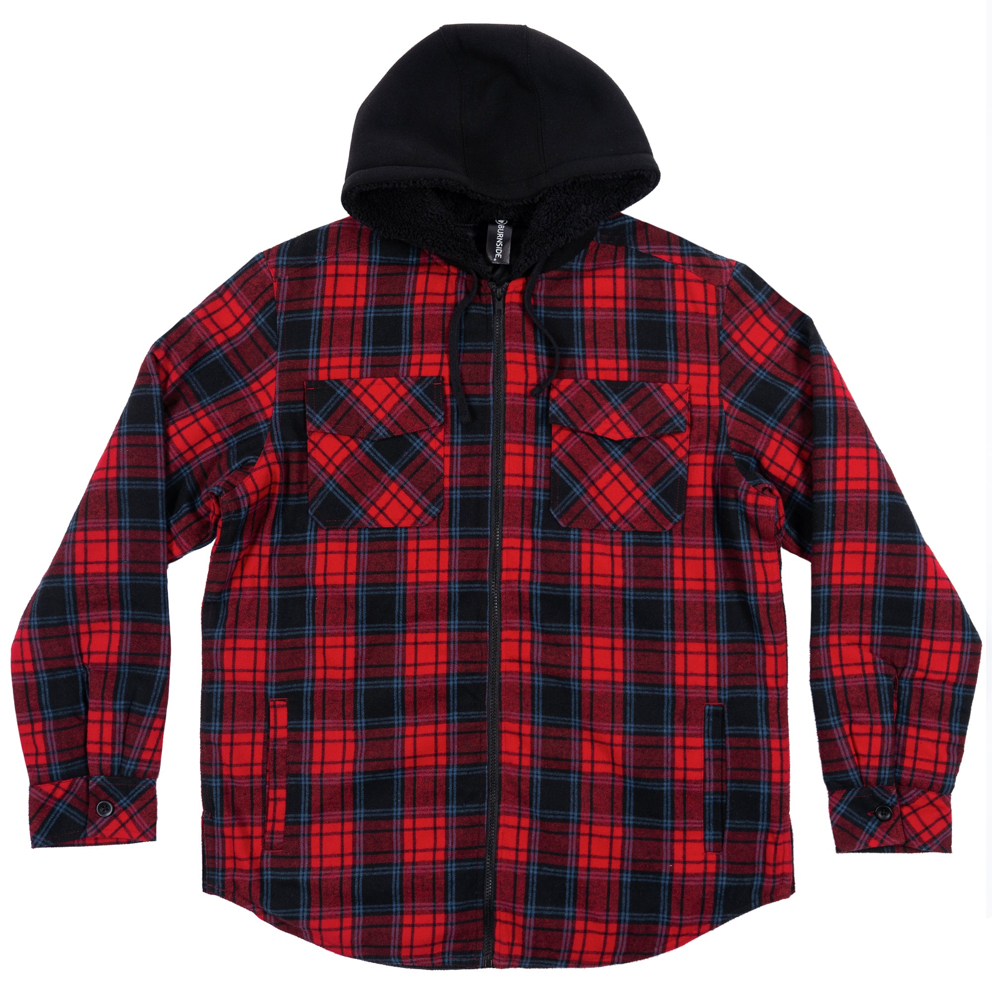 Buy red-navy REDWOOD SHERPA-LINED HOODED JACKET