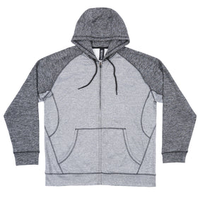 Buy heather-grey-heather-charcoal PERFORMANCE TECH FLEECE ZIP-UP HOODIE