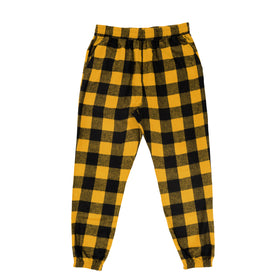 Buy gold-black FLANNEL JOGGER