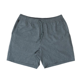 Buy heather-teal ELASTIC WAIST SHORT