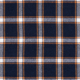 Buy navy-orange "TRADITIONAL" ONE POCKET FLANNEL