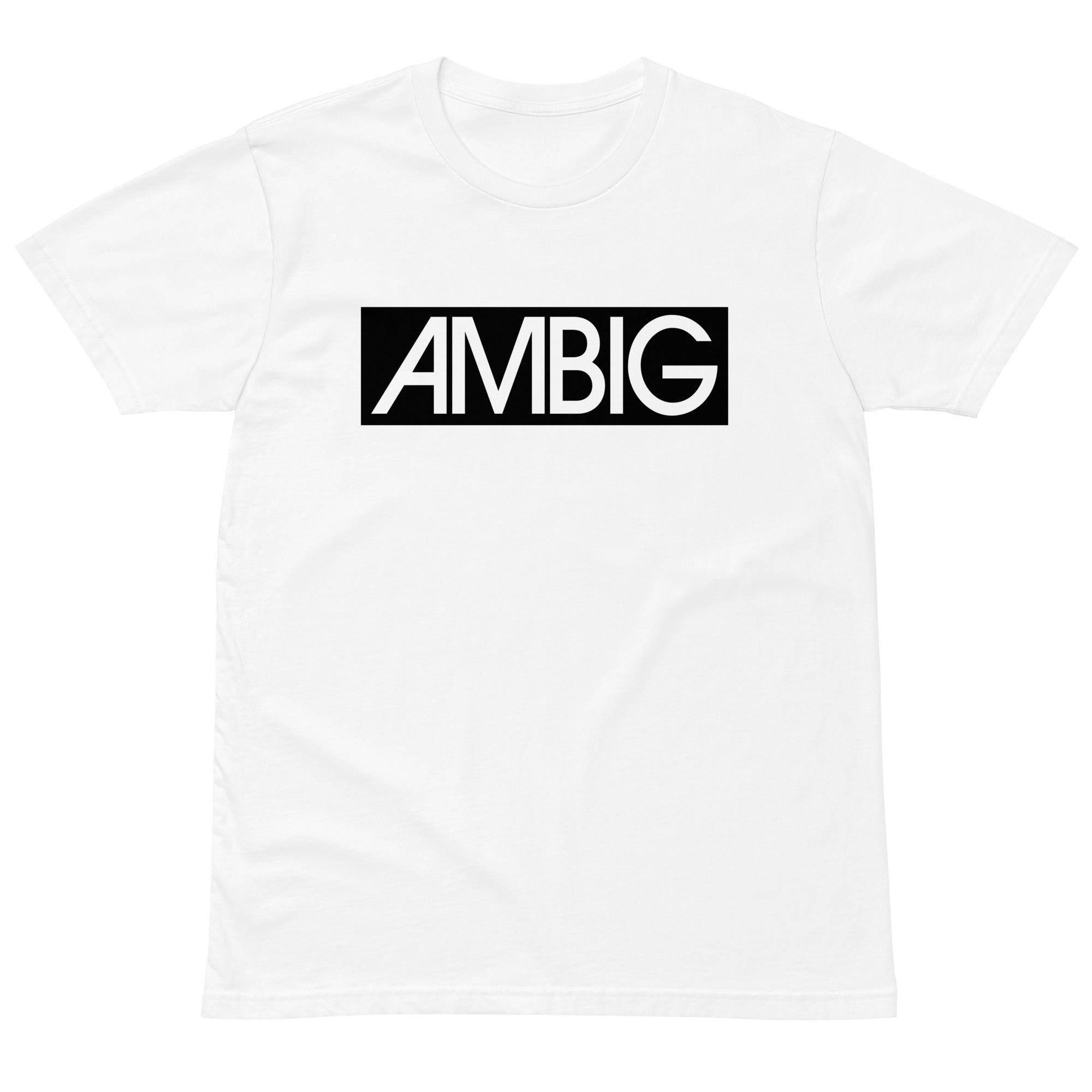Buy white AMBIG Block Graphic Tee