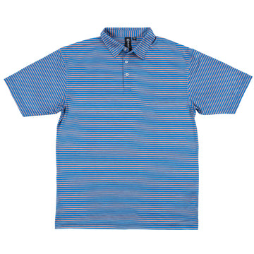 Buy blue-gold "BURN" GOLF POLO