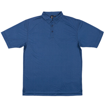 Buy navy-dot "BURN" GOLF POLO