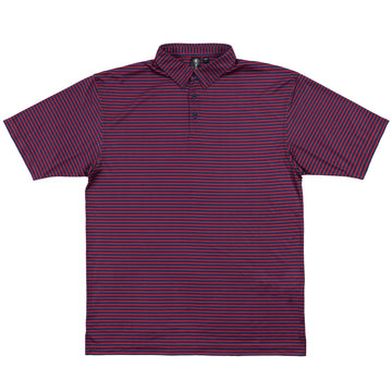Buy navy-red "BURN" GOLF POLO