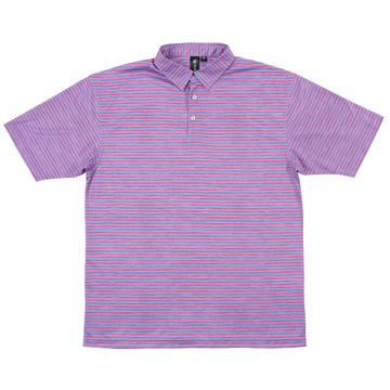 Buy red-blue "BURN" GOLF POLO