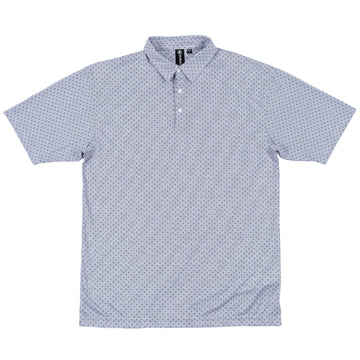Buy white-dot "BURN" GOLF POLO