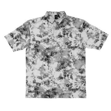Buy white-tie-dye "BURN" GOLF POLO