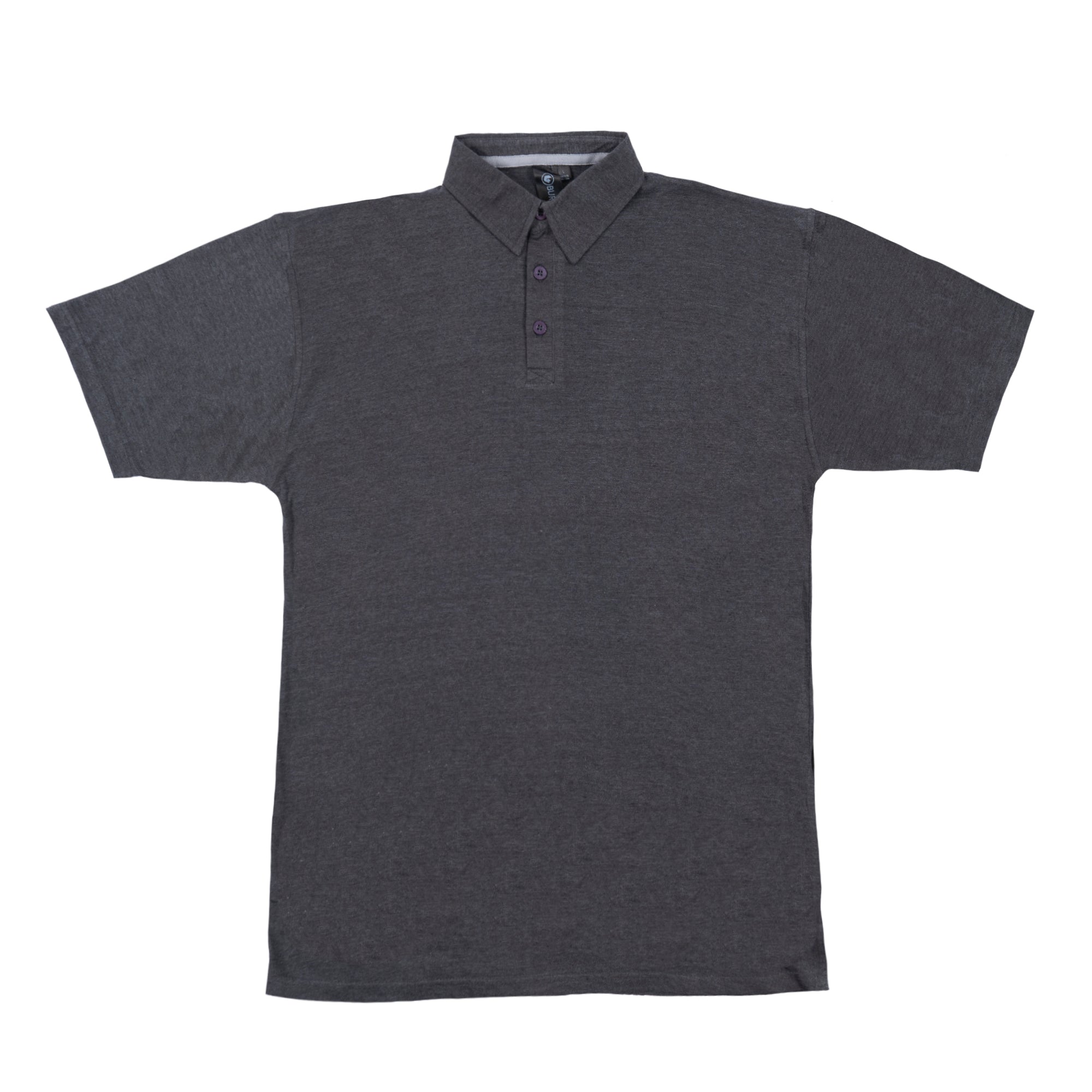 Buy heather-charcoal &quot;FADER&quot; POLO