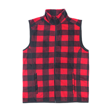 Buy red-black POLAR FLEECE VEST
