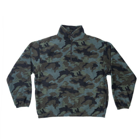 Buy green-camo POLAR FLEECE 1/4 ZIP JACKET