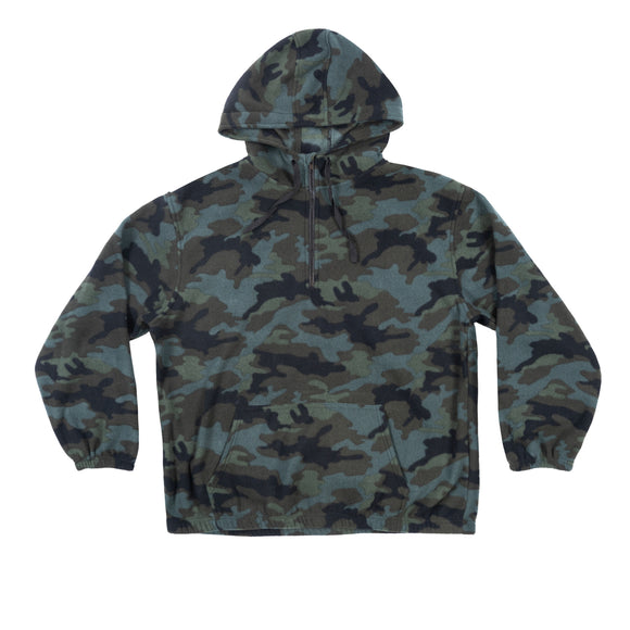 POLAR FLEECE 1/4 ZIP HOODIE