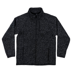 Buy heather-black LONG SLEEVE SWEATER KNIT JACKET