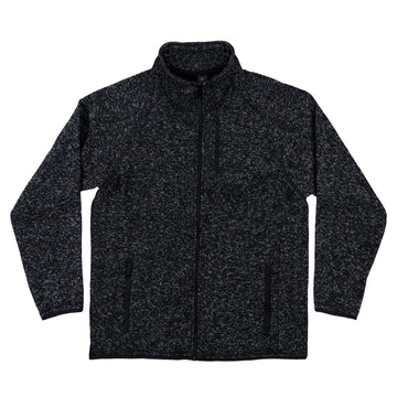 Buy heather-black LONG SLEEVE SWEATER KNIT JACKET