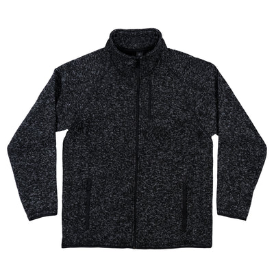 Buy heather-black LONG SLEEVE SWEATER KNIT JACKET