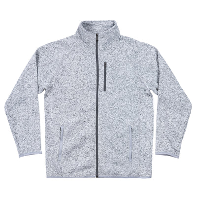 Buy heather-grey LONG SLEEVE SWEATER KNIT JACKET