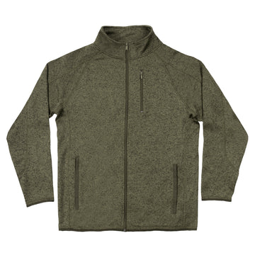 Buy military-green LONG SLEEVE SWEATER KNIT JACKET
