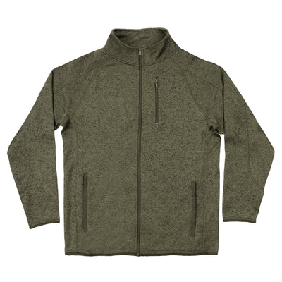 Buy military-green LONG SLEEVE SWEATER KNIT JACKET