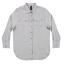 BURNSIDE SOLID LADIES FLANNEL-5