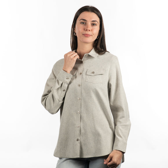 BURNSIDE SOLID LADIES FLANNEL