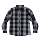 LADIES LONG SLEEVE AMERICAN BUFFALO PLAID WOVEN SHIRT-3