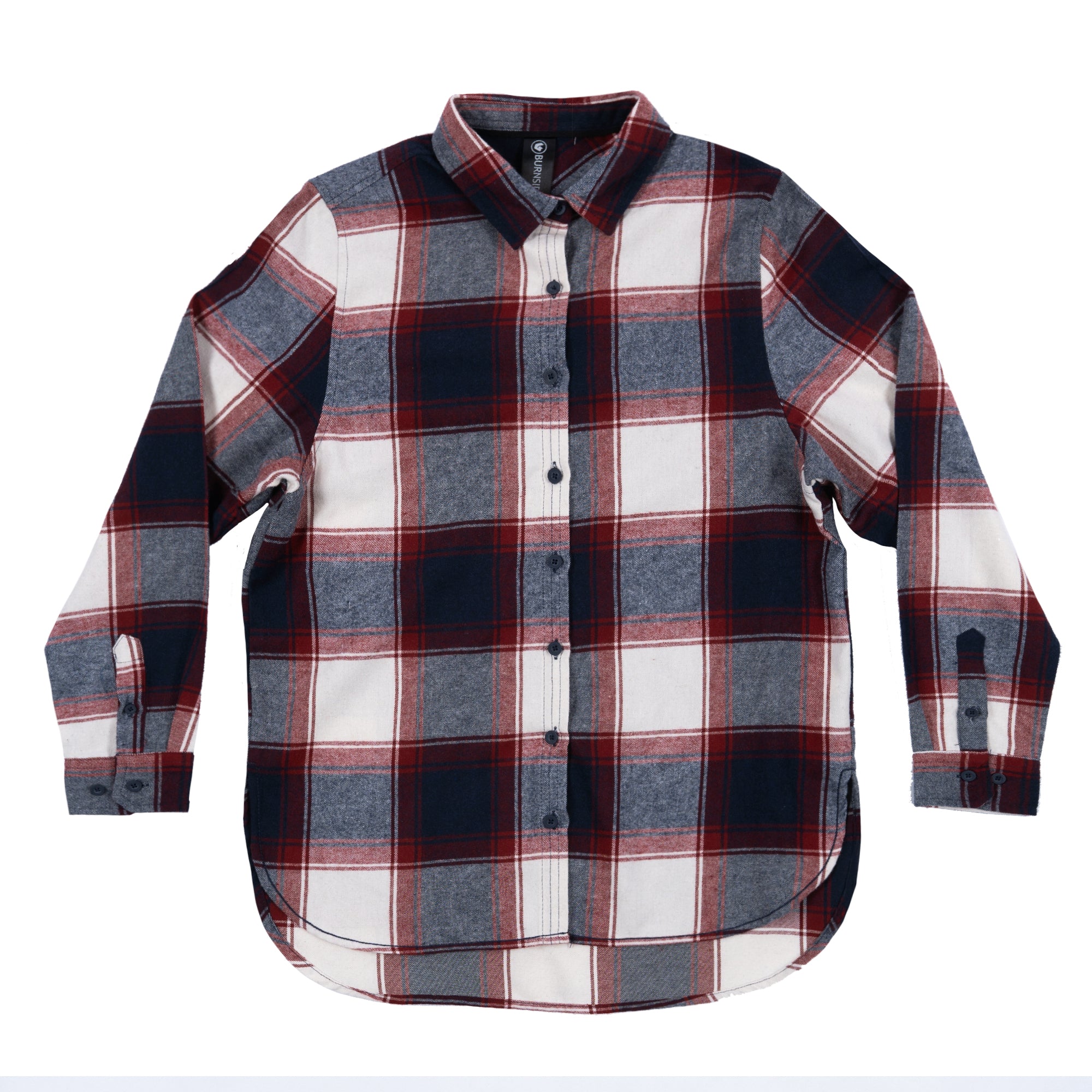 Buy crimson-ecru LADIES &quot;NO POCKET&quot; FLANNEL