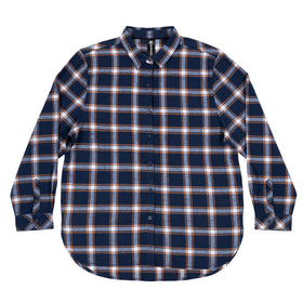 Buy navy-orange LADIES &quot;NO POCKET&quot; FLANNEL