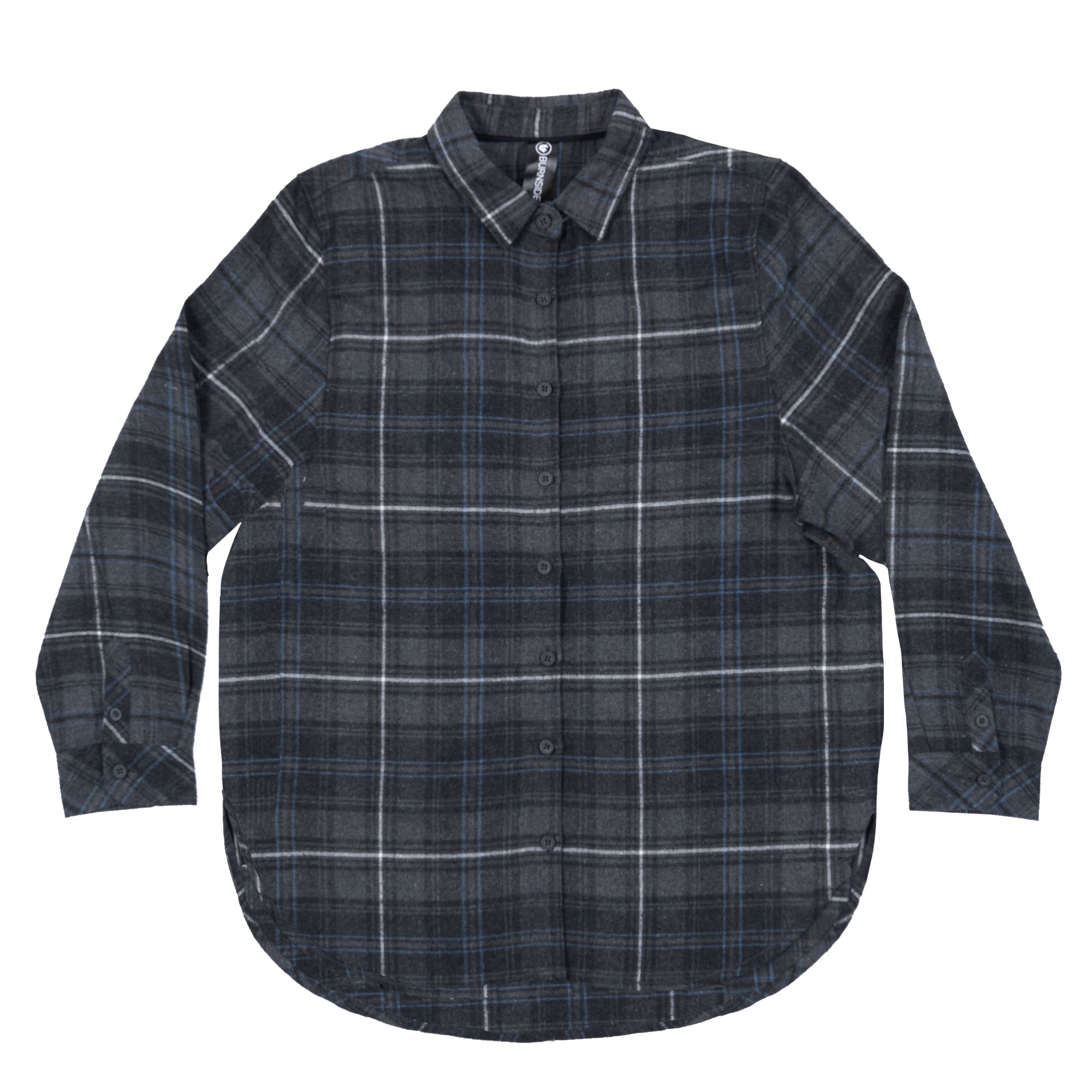 Buy charcoal-blue LADIES &quot;NO POCKET&quot; FLANNEL