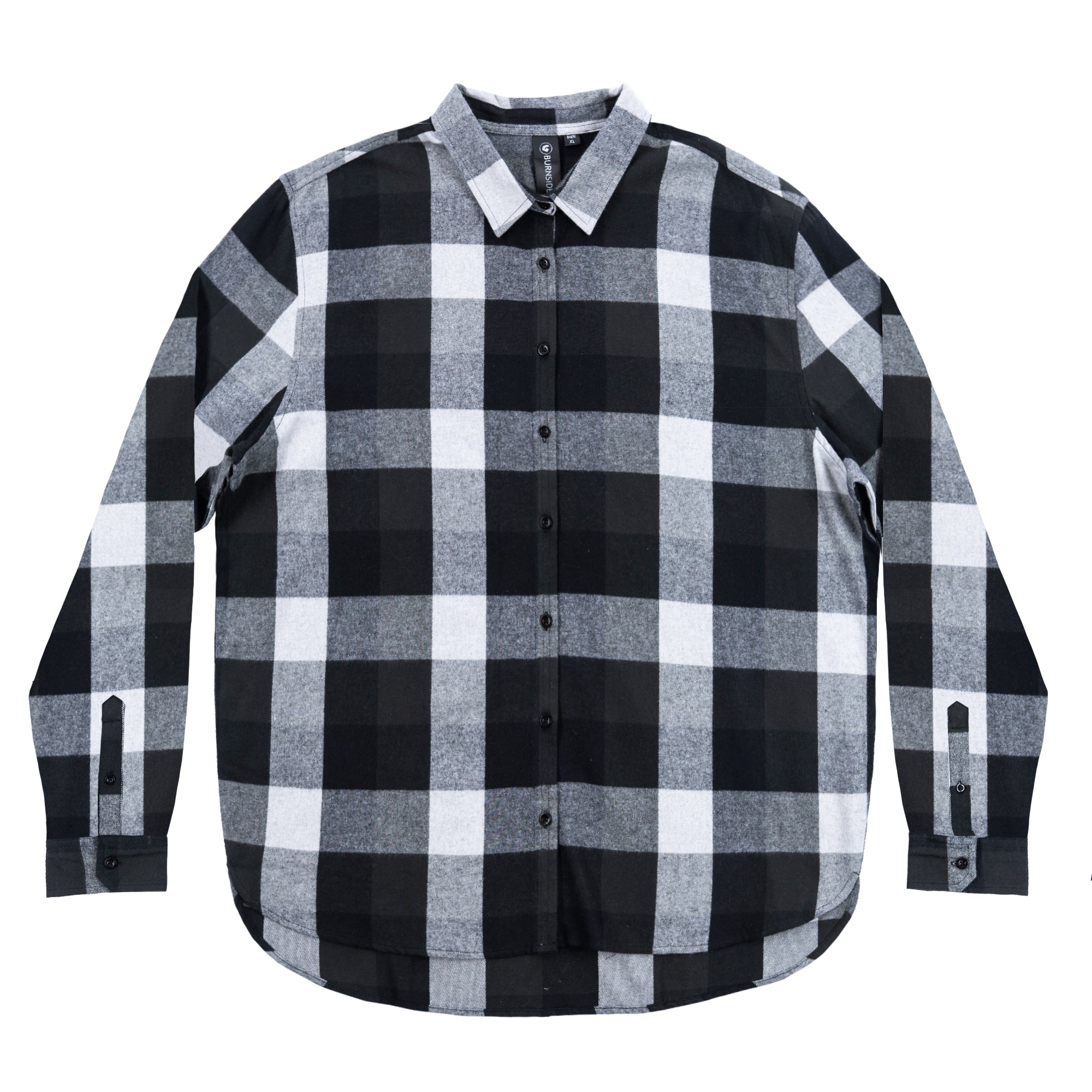 Buy black-grey LADIES &quot;BOYFRIEND&quot; PLAID FLANNEL