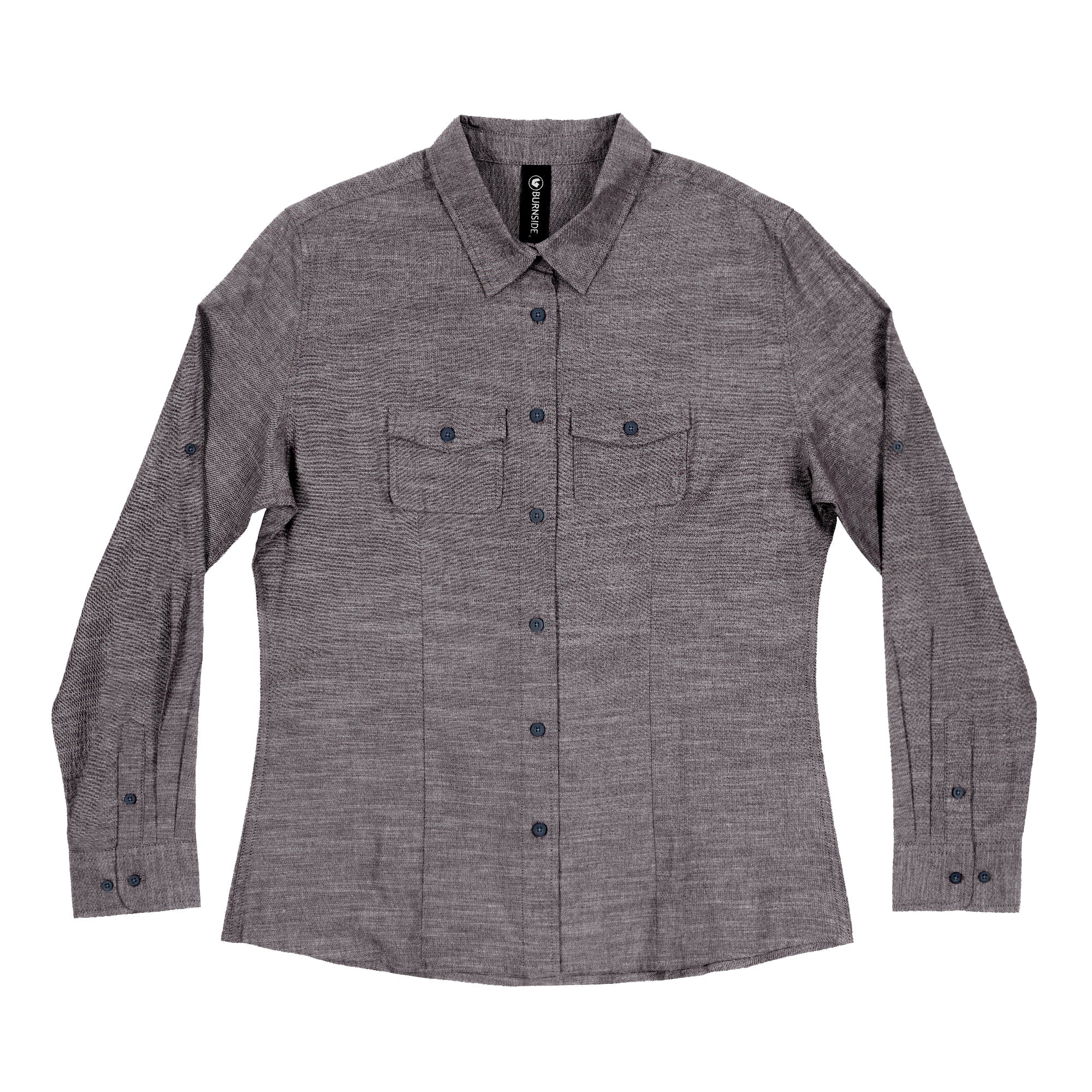 LADIES LONG SLEEVE ALL-DAY CHAMBRAY - 0