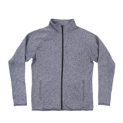 Buy heather-charcoal LADIES LONG SLEEVE SWEATER KNIT JACKET