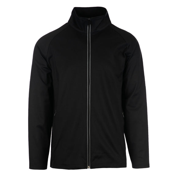 Full-Zip Micro Pique Water-Resistant Golf Jacket
