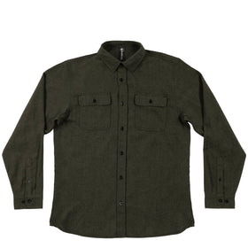 Buy army BURNSIDE SOLID MENS FLANNEL
