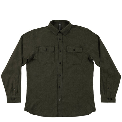Buy army BURNSIDE SOLID MENS FLANNEL