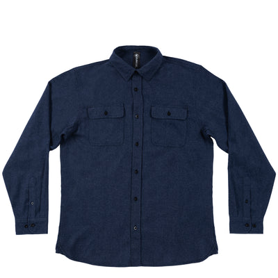 Buy denim BURNSIDE SOLID MENS FLANNEL