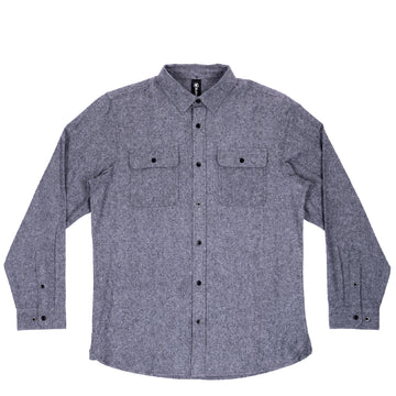 Buy heather-grey BURNSIDE SOLID MENS FLANNEL