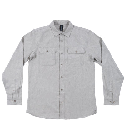 Buy stone BURNSIDE SOLID MENS FLANNEL