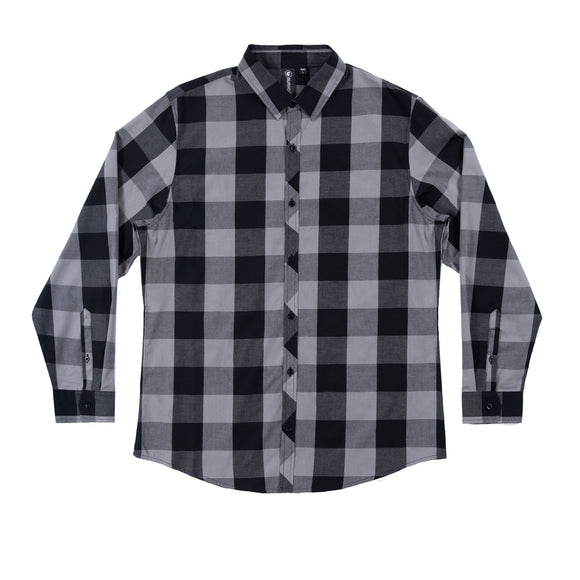 LONG SLEEVE AMERICAN BUFFALO PLAID WOVEN SHIRT