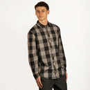 LONG SLEEVE AMERICAN BUFFALO PLAID WOVEN SHIRT-1