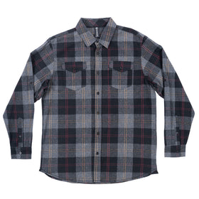 Buy black-steel BURNSIDE MODERN PLAID FLANNEL
